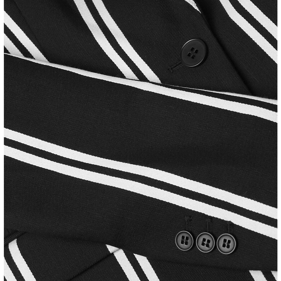 Maje Striped Blazer Black and White Pinstriped - Picture 15 of 15